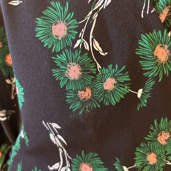 Topshop Daisy Floral Easy-Fit Wrap Dress, Tall - size 8 - Picture 4 of 11